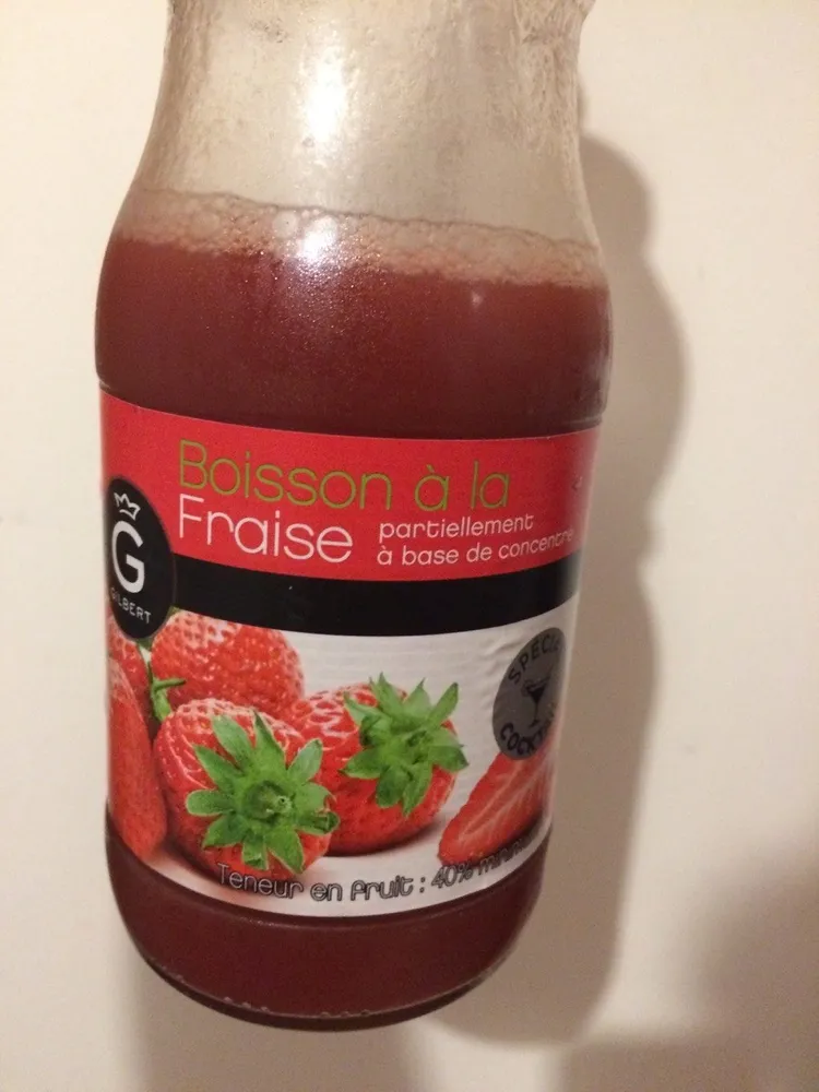 Boisson à la fraise