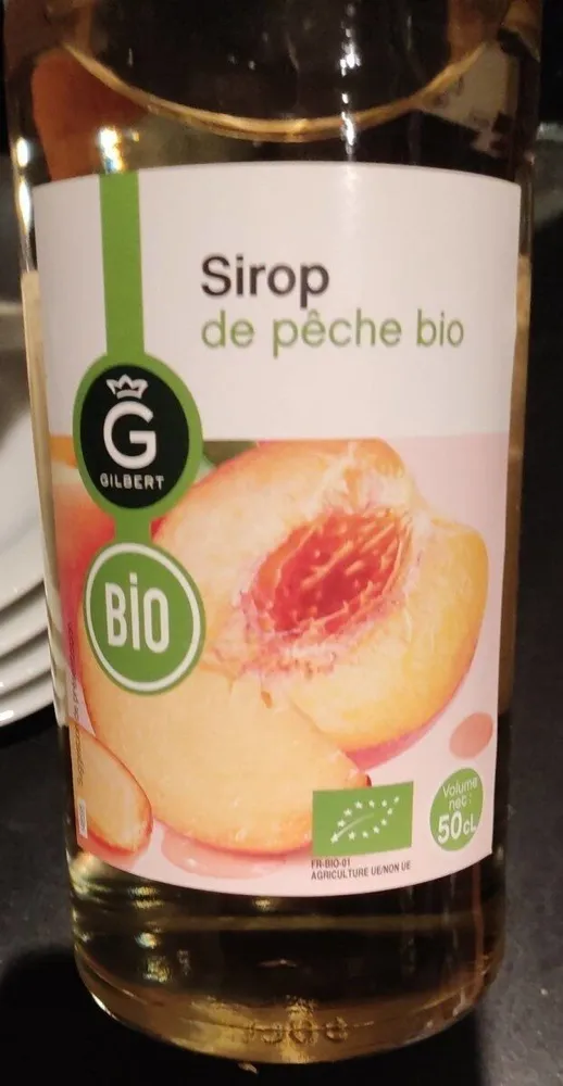 Sirop de peche bio