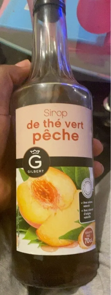 Sirop de thé vert pêche