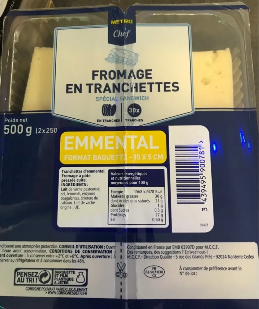 Fromage en tranchettes spécial sandwich