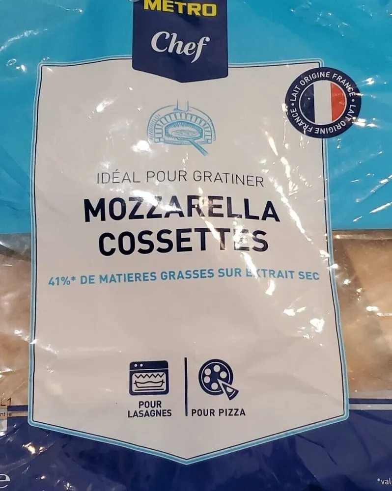 Mozzarella cossettes