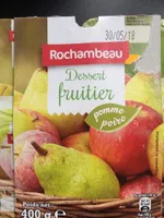 Dessert fruitier pomme poire