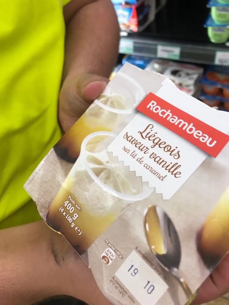 Liégeois saveur vanille lit au caramel,  aromatisé
