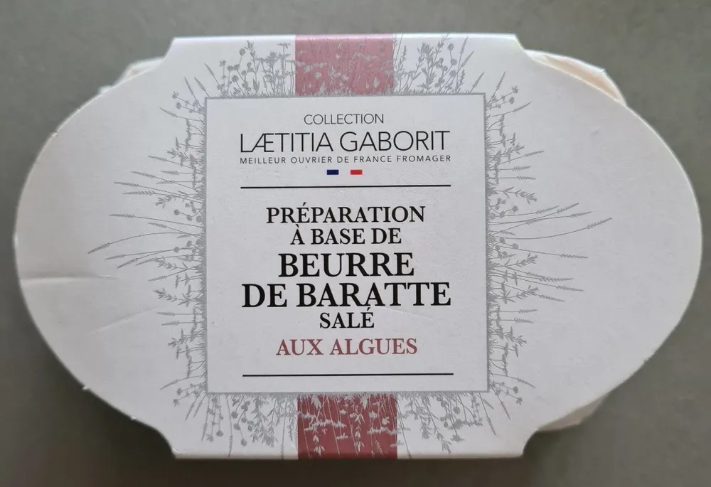Beurre de baratte salé aux algues