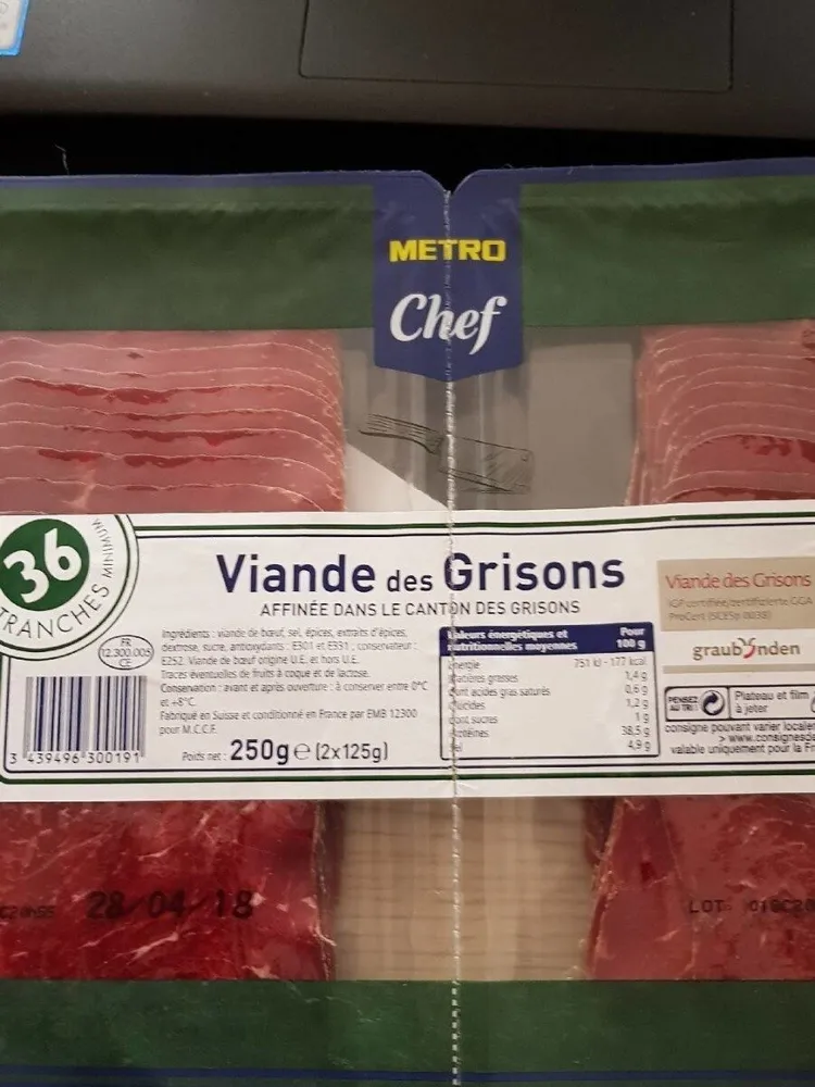 Viande des grisons