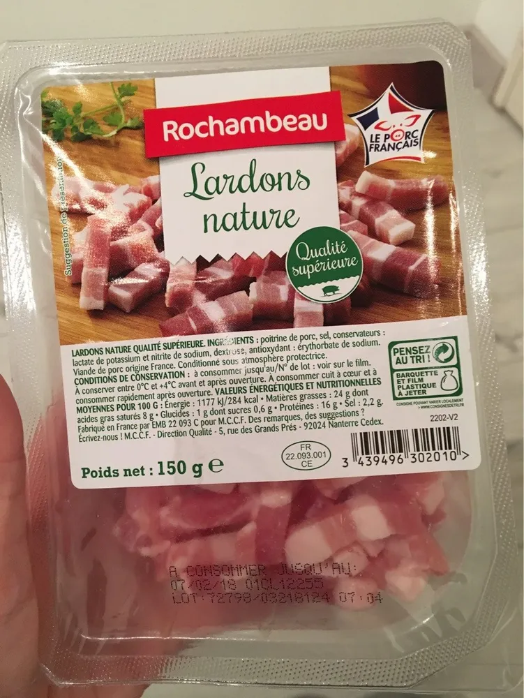 Lardons nature-qualité superieur