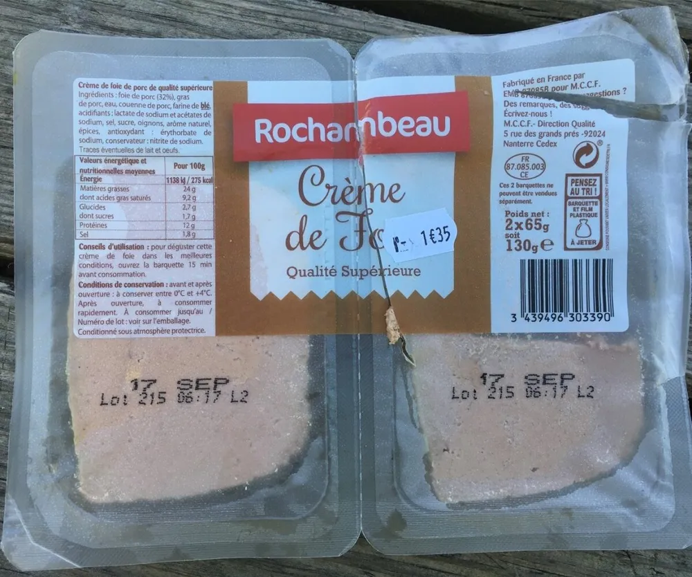 Crème de foie Qualité Supérieure