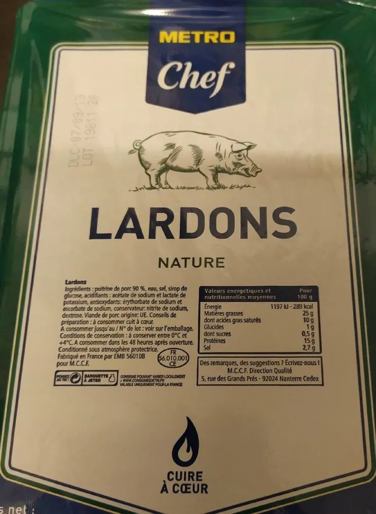 Lardons nature