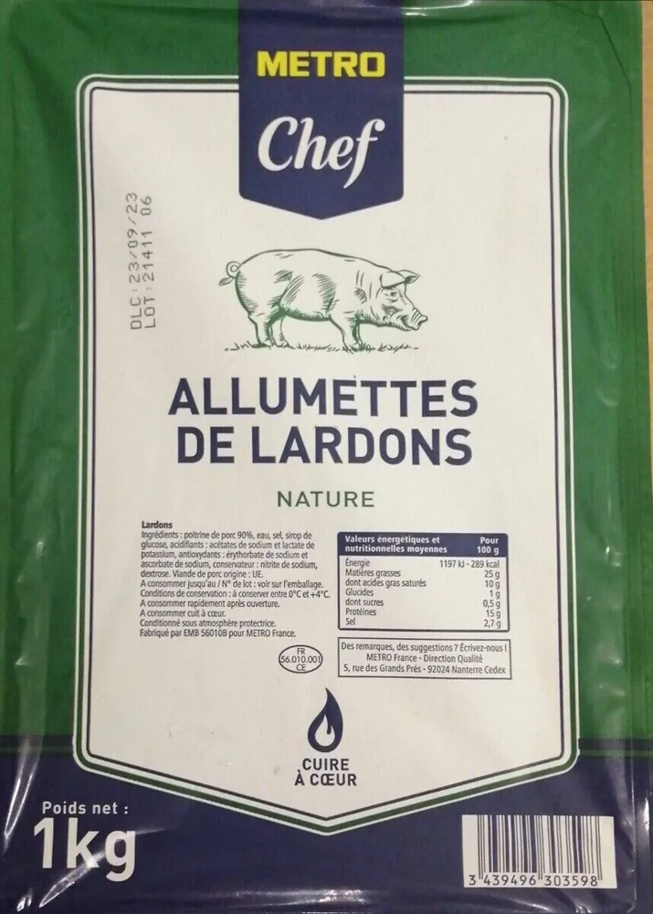 Allumettes de lardons