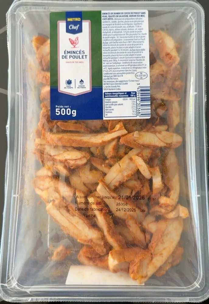 Emincés de poulet