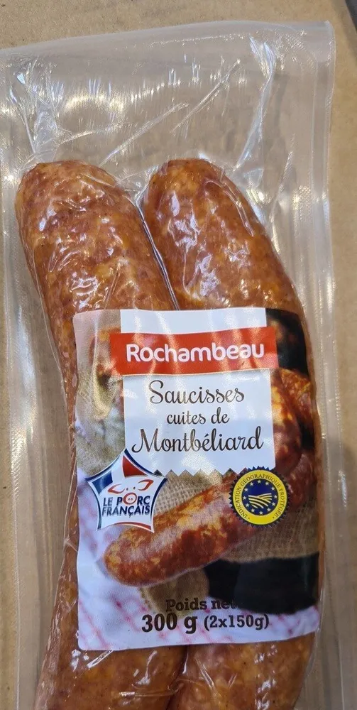 Saucisse de Montbéliard IGP cuite