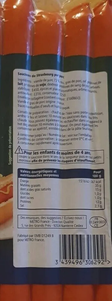 Saucisses de Strasbourg