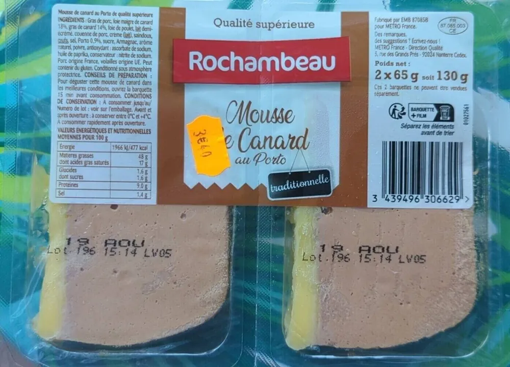 Mousse de canard au porto