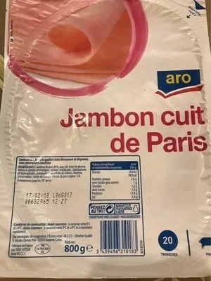 Jambon cuit de Paris