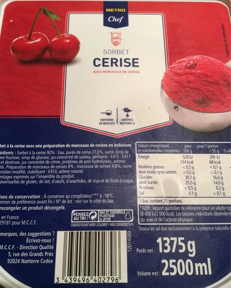 Sorbet cerise