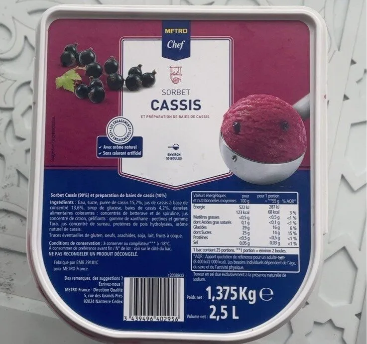 Sorbet Cassis