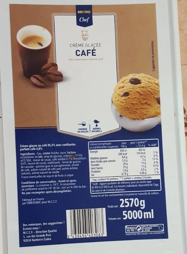 Crème glacée café