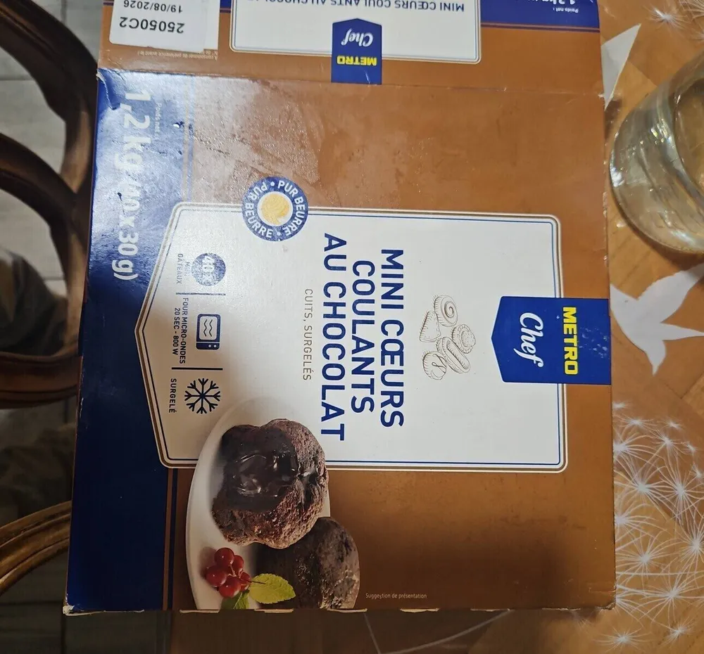 Mini cœur coulants au chocolat