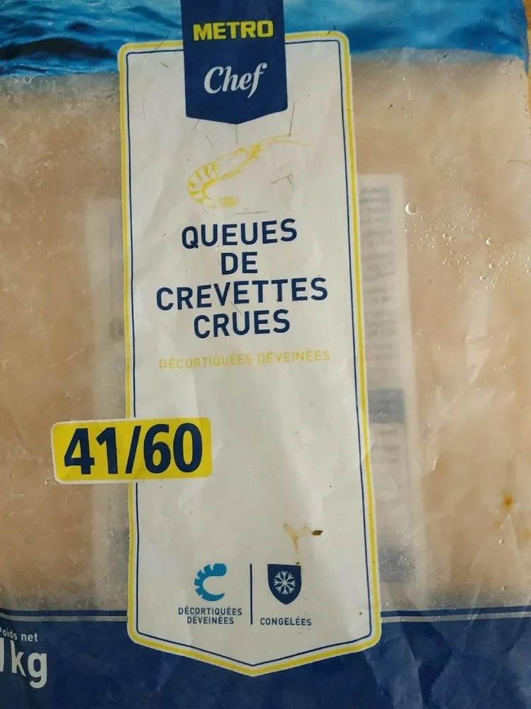 Queues de Crevettes Crues