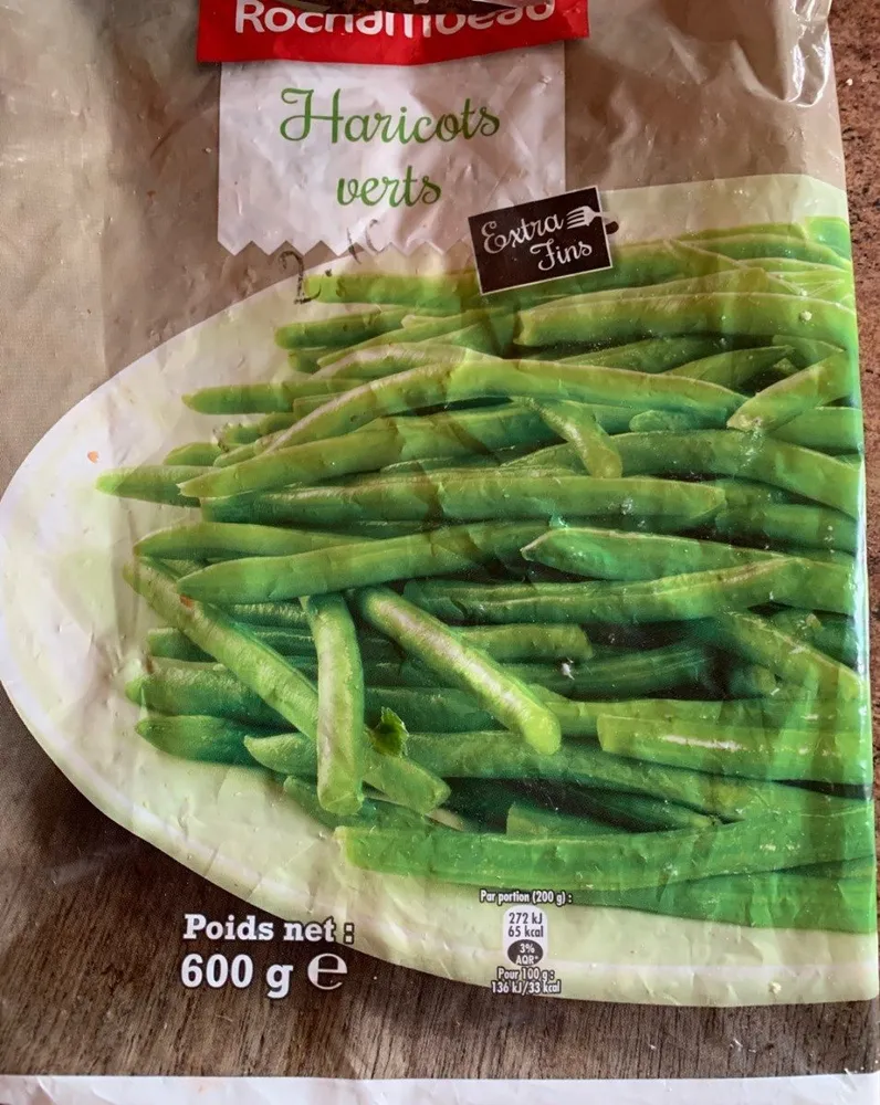 Haricots verts surgelés