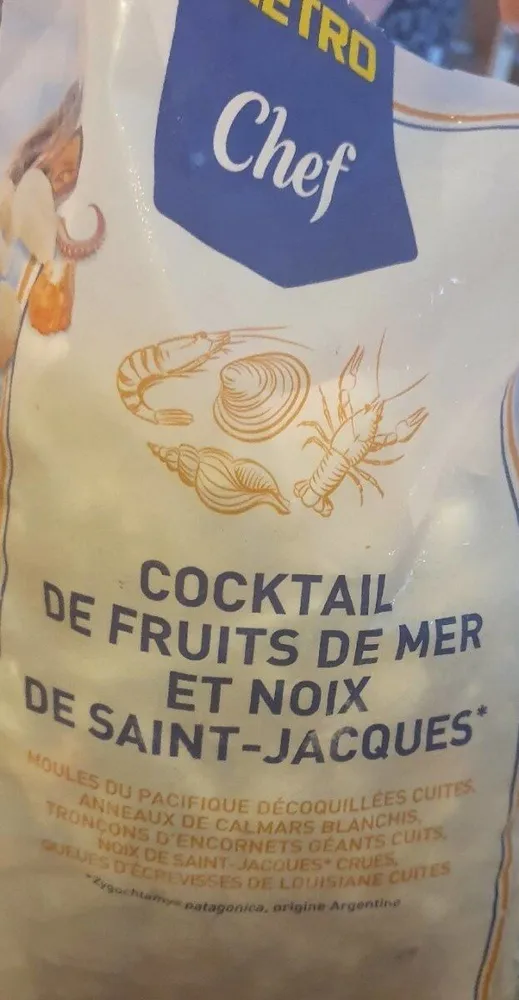 Coktail de fruit de mer et noix de St Jacques