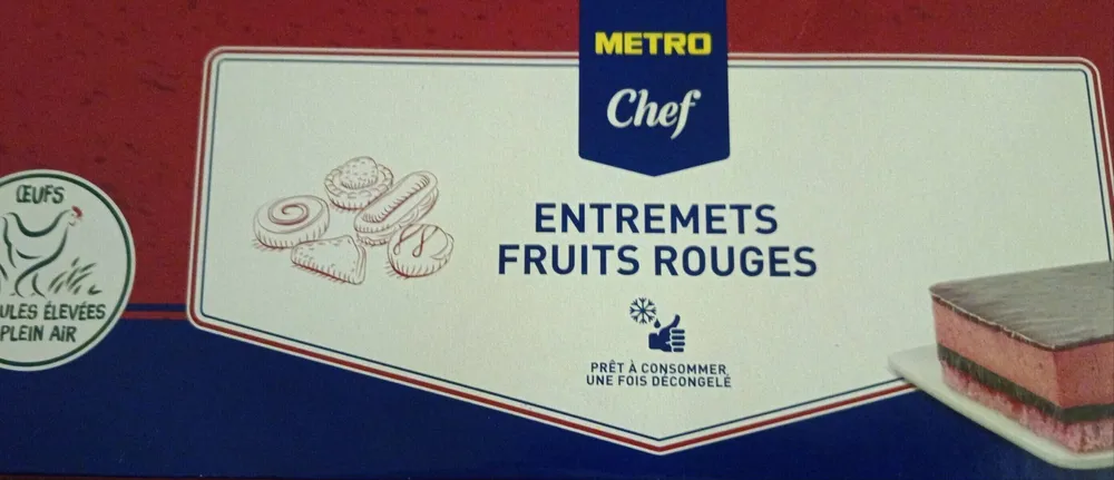 Entremet fruits rouges