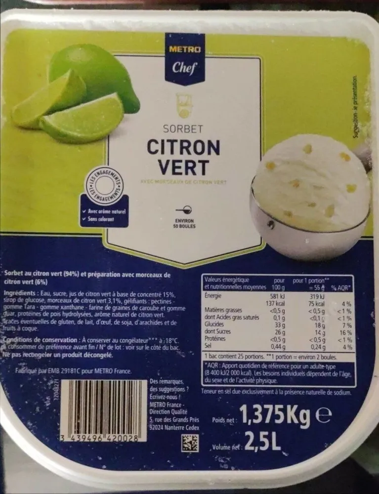 Sorbet Citron Vert