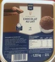 Creme glacée chocolat au lait