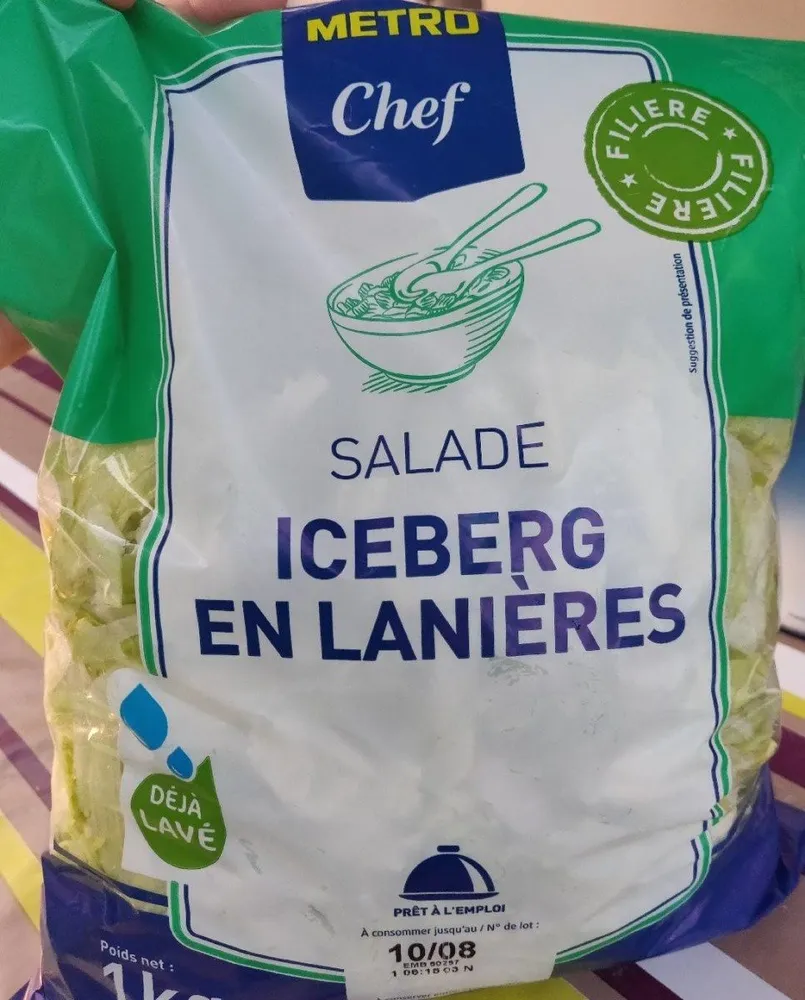 Salade Iceberg en Lanières
