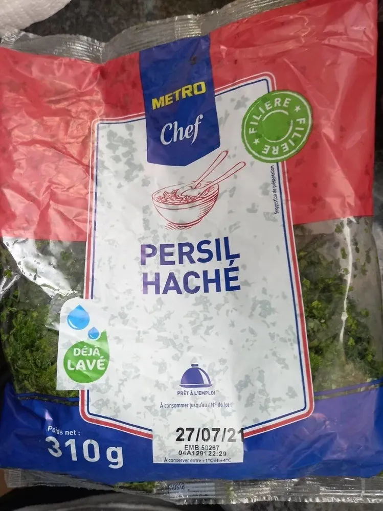 Persil haché