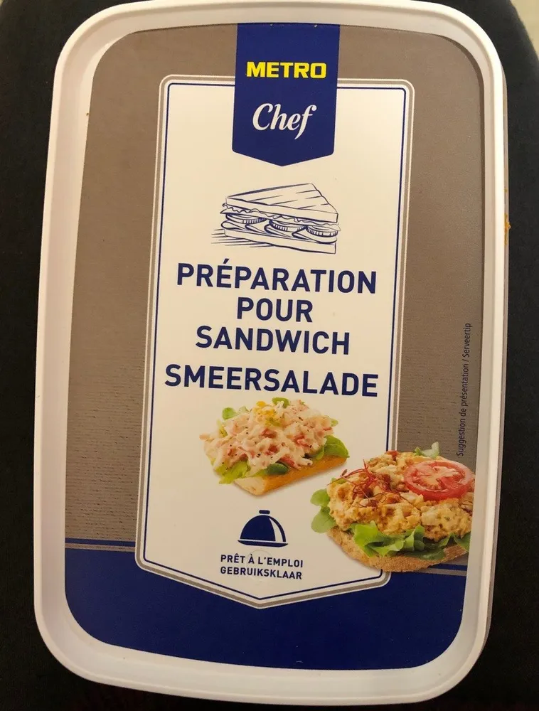Préparation pour sandwich
