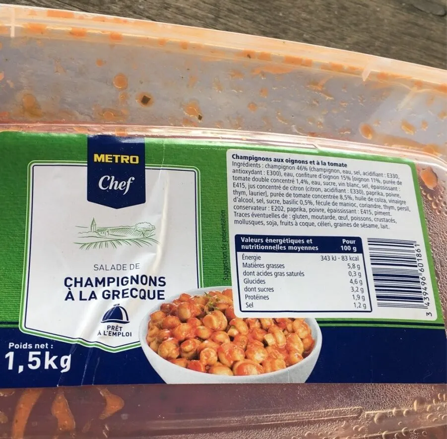 Salade de Champignons à la Grecque
