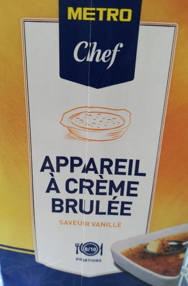 Appareil à crème brûlée saveur vanille