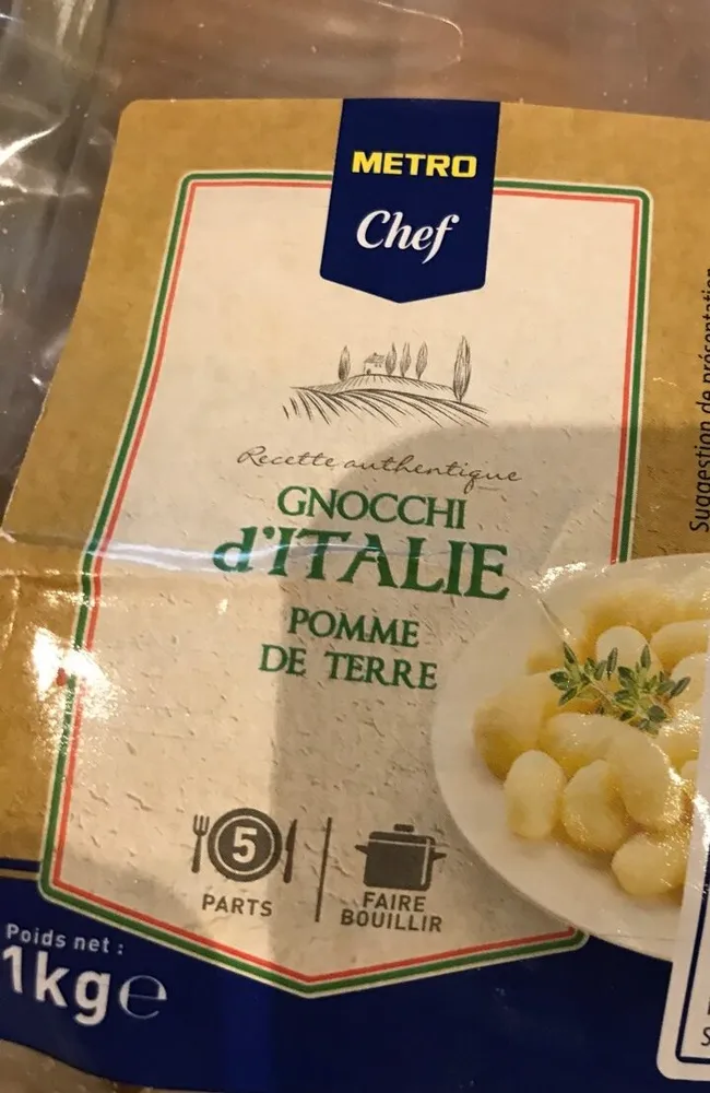 Gnocchi d'Italie Pomme de terre