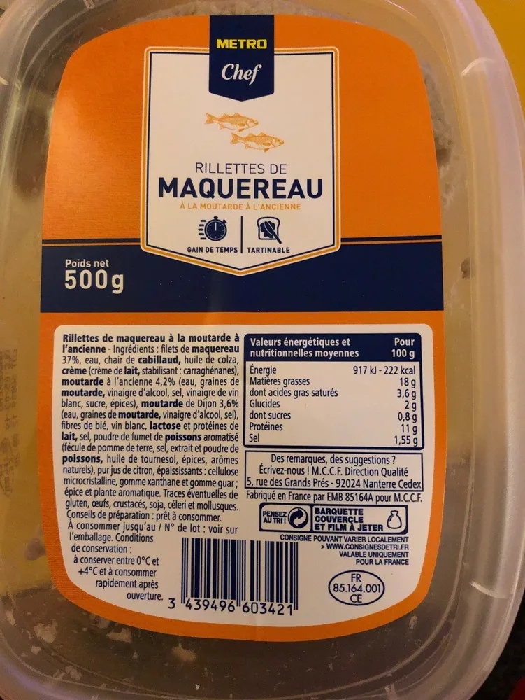 Rillettes de maquereau