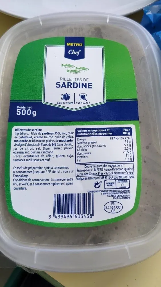 Rillettes de sardines
