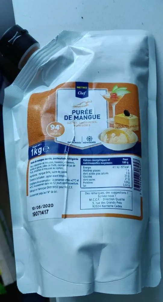 Purée de mangue