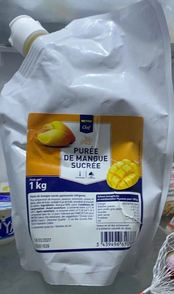 Puree de mangue sucree
