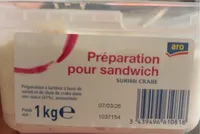 Preparation pour sandwich surimi crabe