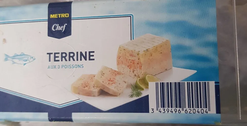Terrine au 3 poisson