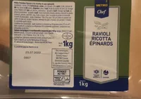 Ravioli ricotta épinards