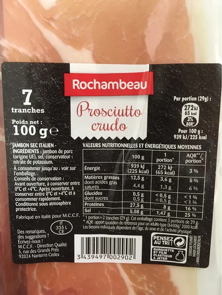 Prosciutto crudo