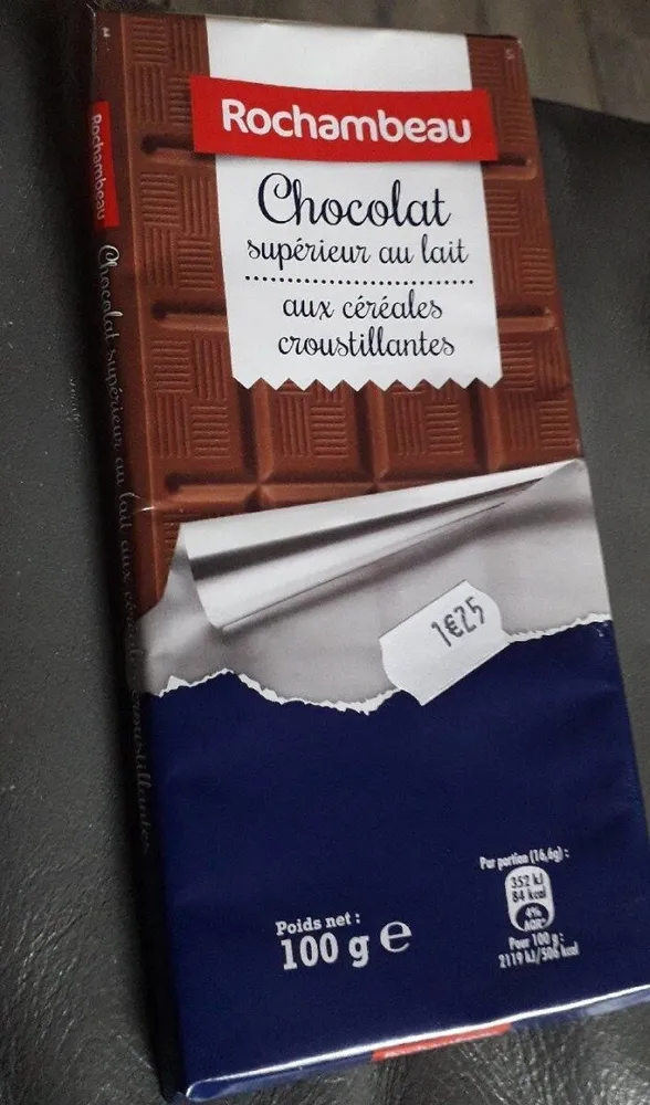 Chocolat supérieur au lait