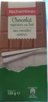 Chocolat Supérieur au Lait aux Noisettes Entières