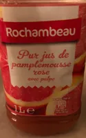 Pur jus de pamplemousse rose avec puple