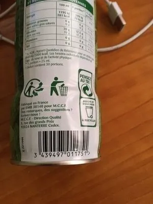 Sirop menthe verte