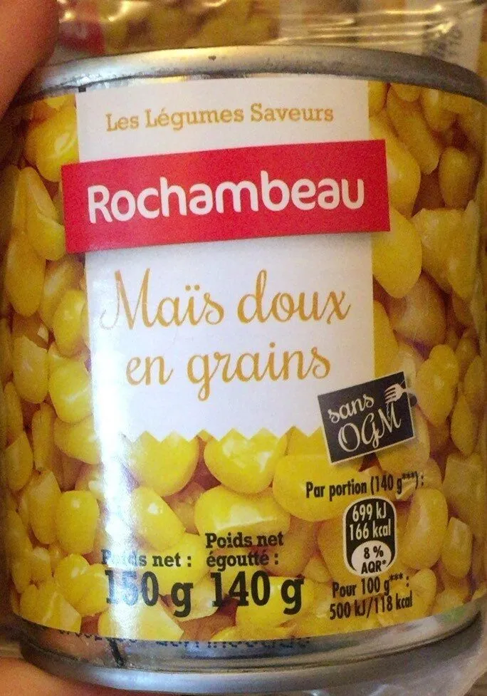 Maïs doux en grains
