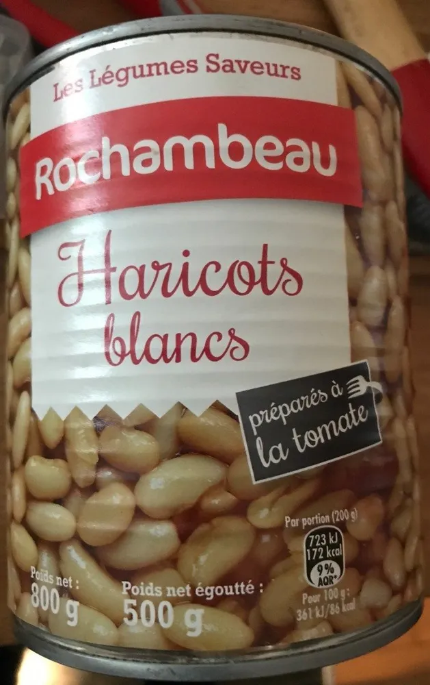 Haricots blancs prepares a la tomate