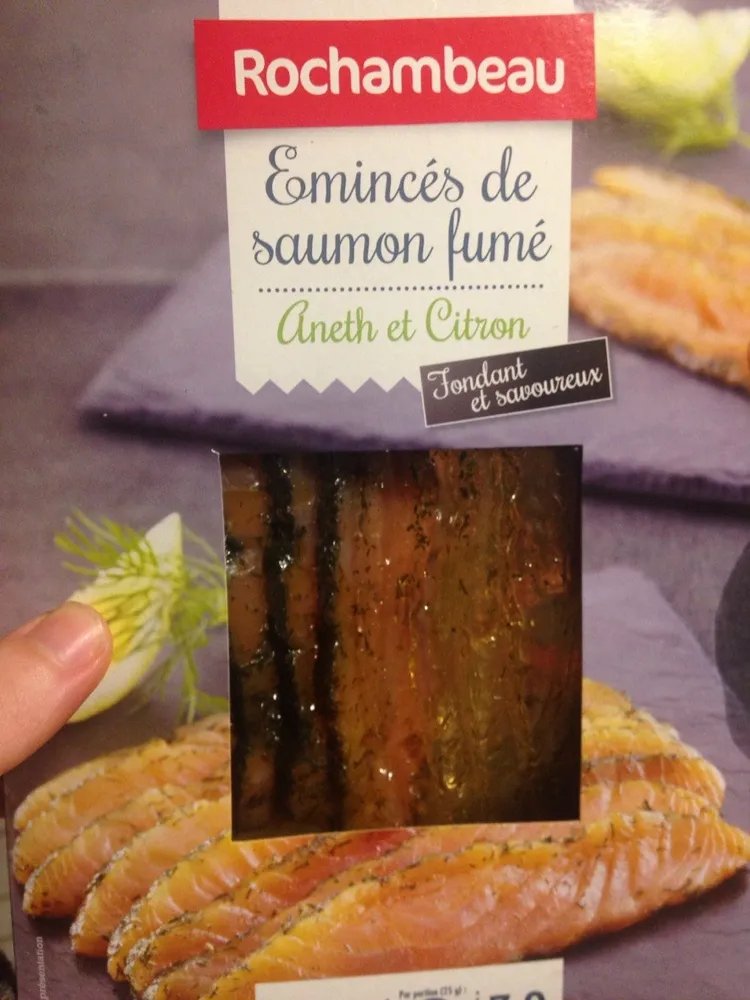 Emince de saumon fume