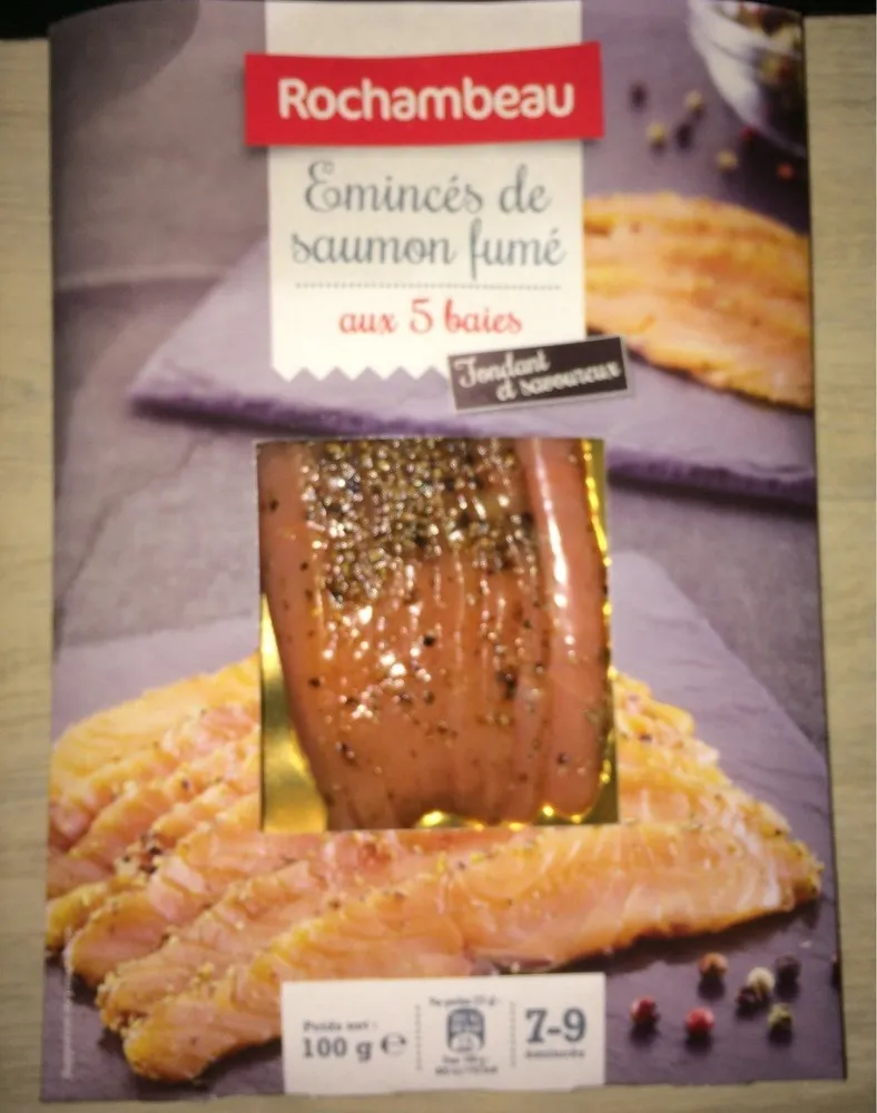 Emincés de saumon fumé